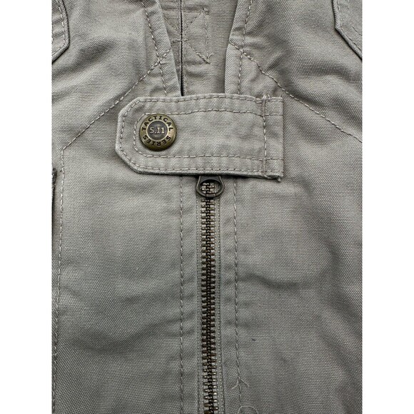 5.11 Tactical Series Vest Mens Large Khaki Multi Pocket Utility Travel 80001 - Picture 10 of 16
